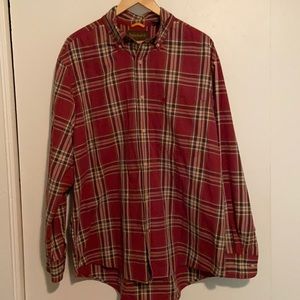 Timberland Long Sleeve Button Down Plaid Shirt